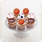 60 Pcs Edible Sports Cupcake Toppers Baseball Cupcake Picks Football Soccer Ball Toothpicks Rugby Basketball Cake Decorations Fo