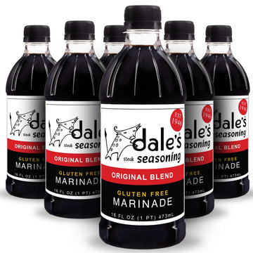 Original Steak Seasoning By Dale's, Gluten Free, No Cholesterol | Delicious on All Meats, Fish, and Vegetables | 16 oz Bottle (6