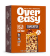 Over Easy Peanut Butter Dark Chocolate Soft and Chewy Oatmeal Breakfast Bars - Granola and Protein Bars - 12 Energy Snack Bars -