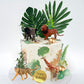 29 Pcs Safari Jungle Animal Cake Toppers With Plam Leaves Balls Cake Decorations For Wild Theme Birthday Oh Baby Safari Jungle P