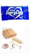 Nestle Everyday Dairy Creamer, 450g | Pack Of 150 Pcs | Milk Pouch/Sachet, + 100 Pcs wooden stirrer free.