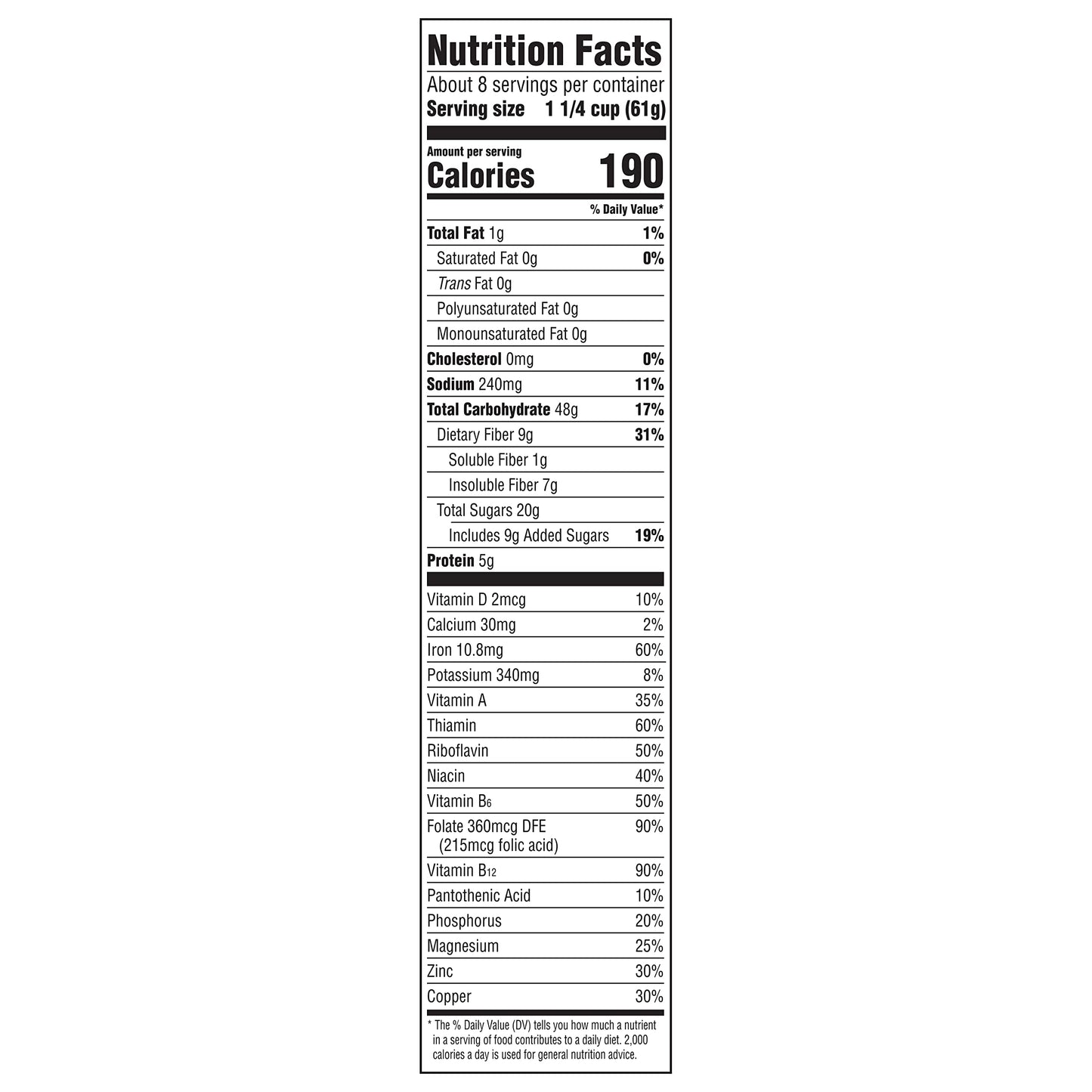 Post Raisin Bran, Whole Grain Wheat & Bran Breakfast Cereal, Kosher, 16.6 Ounce