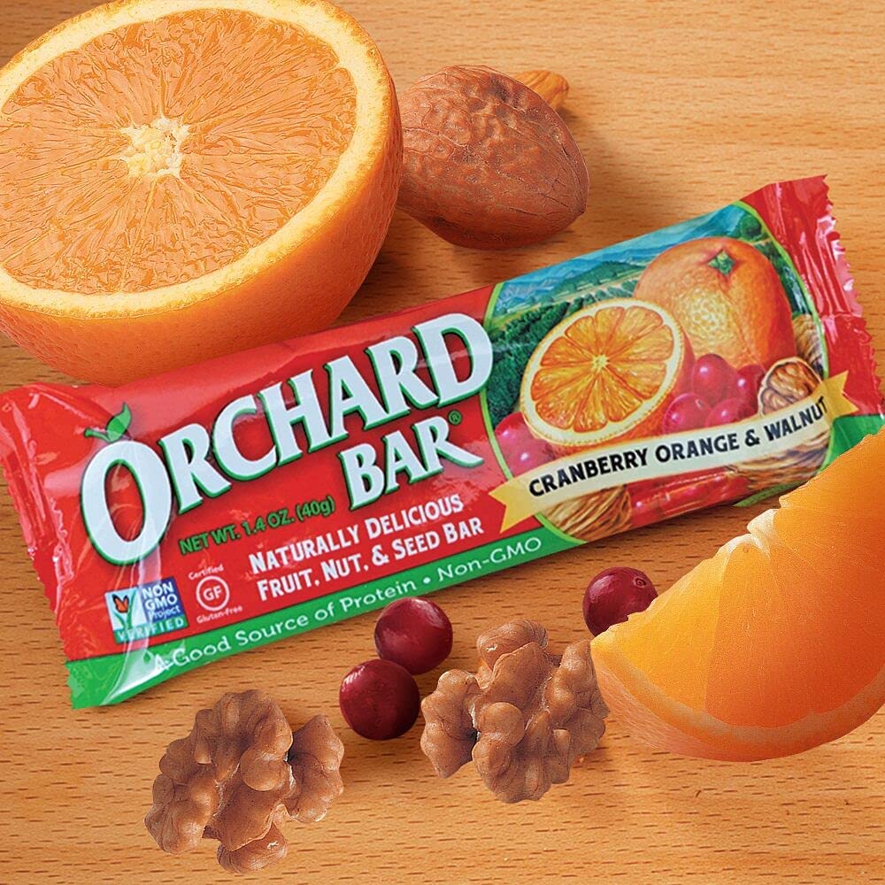 Orchard Bars Non-Gmo Fruit & Nut, Cranberry Orange Walnut, 1.4 Oz, 12 Count, Pack Of 9