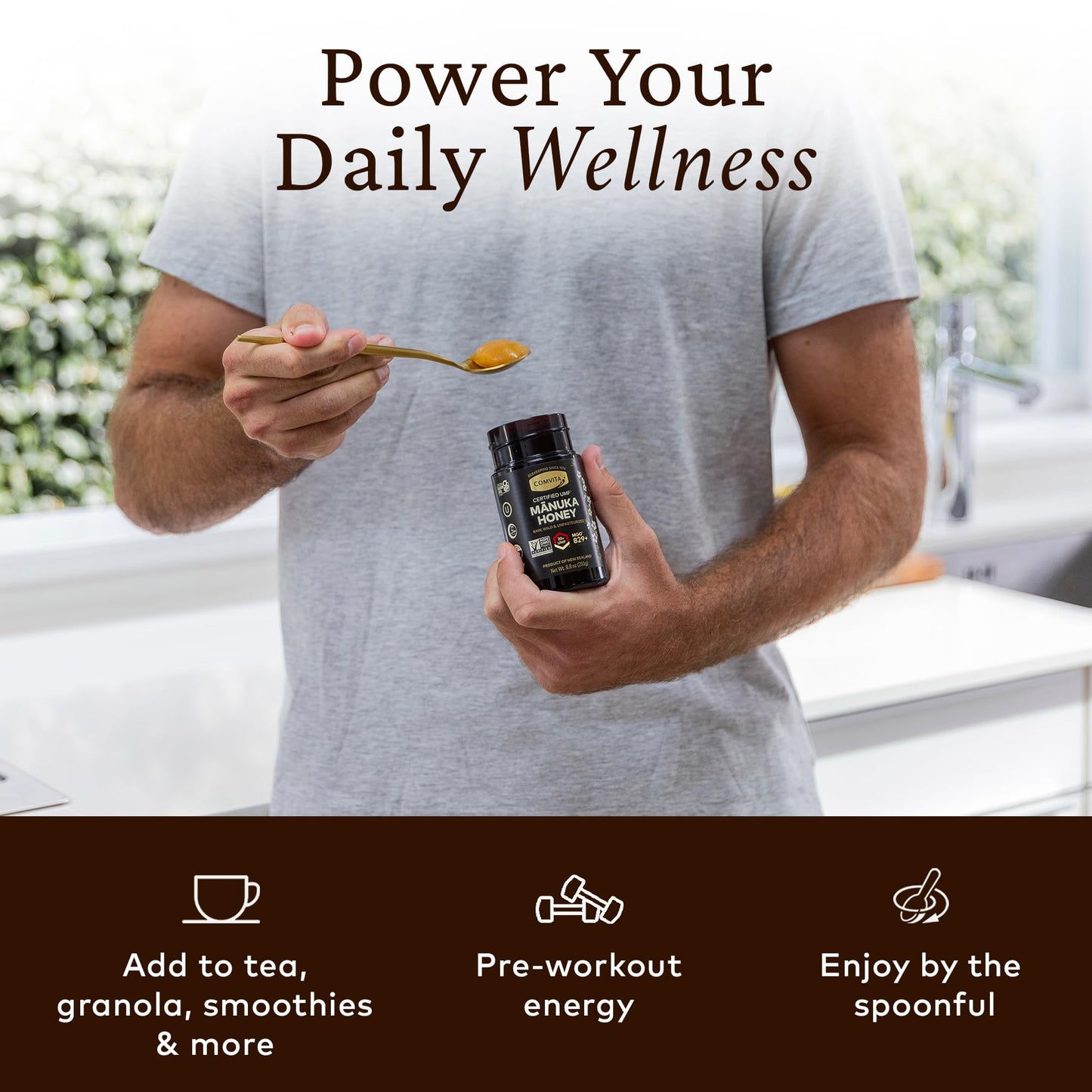 Comvita Manuka Honey UMF 20+ (MGO 829+) - Raw Manuka Honey New Zealand, Pure & Unpasteurized, Superfood for Immune Health, Use i
