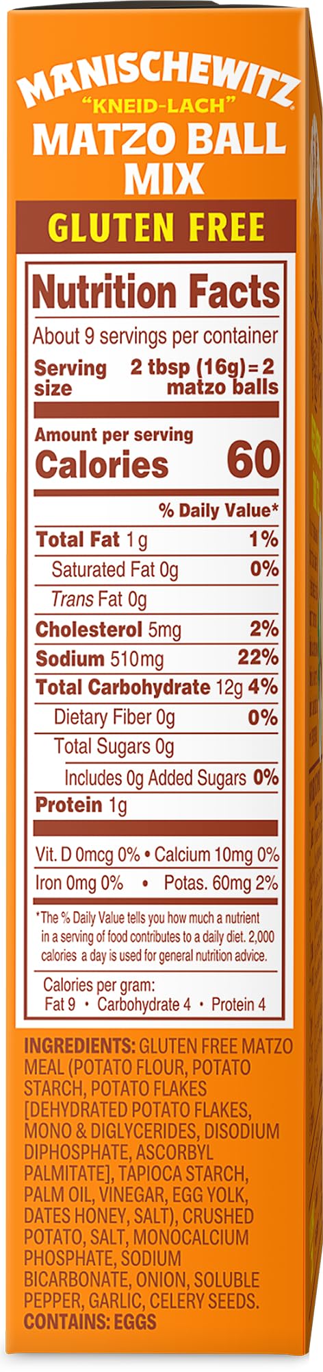 Manischewitz Matzo Ball Mix, Gluten Free - 5 Ounce (Pack of 6)