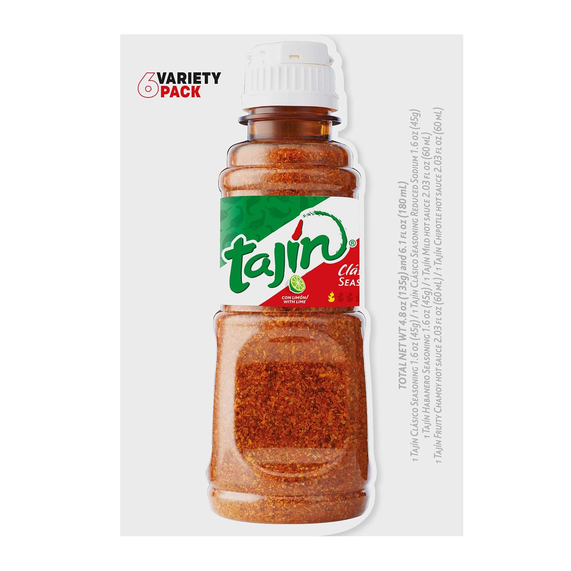 Tajin Fan Pack - Variety Pack of 6 Blends - 1 Count