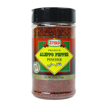 Ziyad Brand Premium Aleppo Pepper, No Additives, No Preservatives, Slow Building Heat and Rounded Out Flavor! 5.5 oz