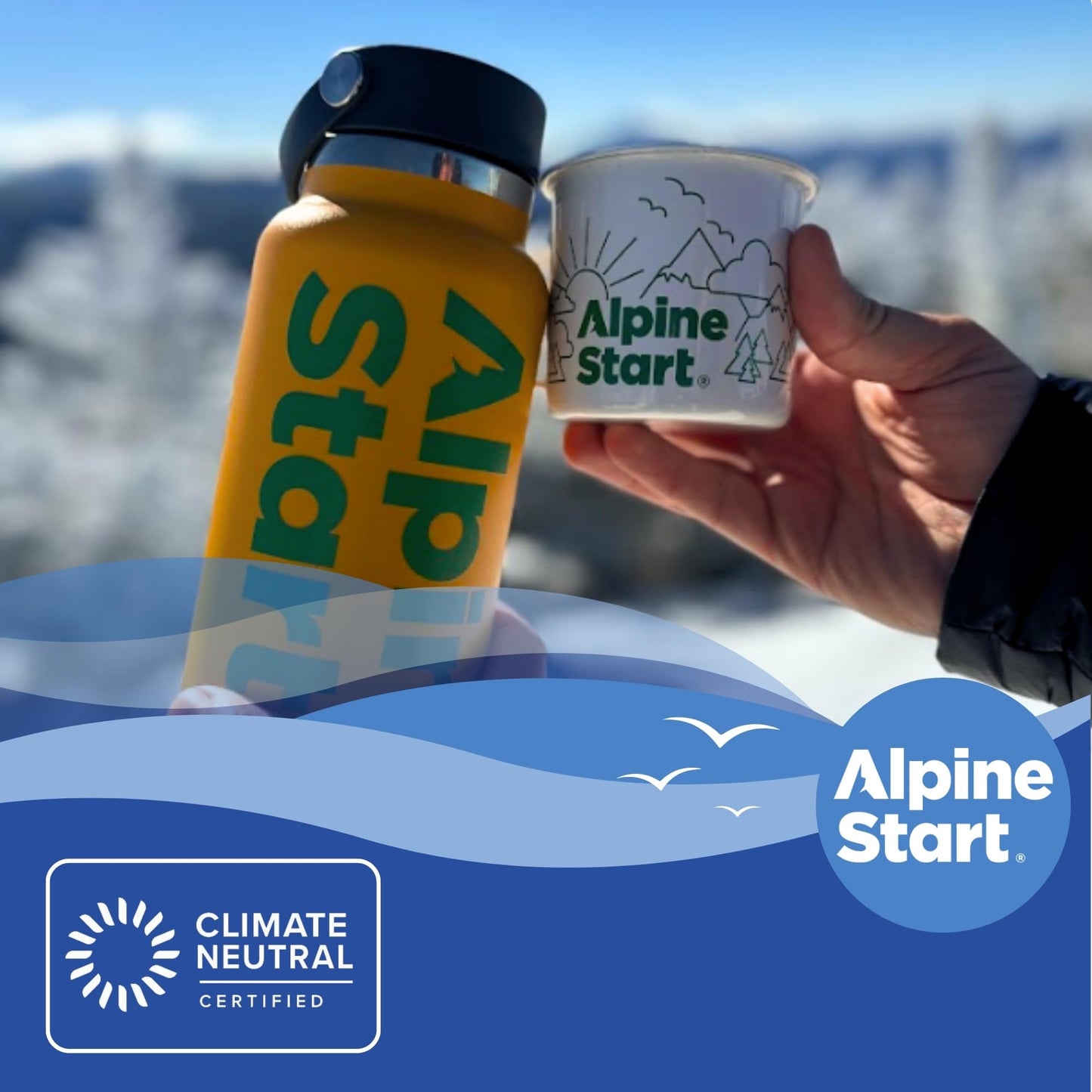 Alpine Start Instant Coffee Packets With Creamer Single Serve - Individual Latte Powder Mix From Arabica Coffee Beans With Non-Dairy Cream For Travel, Hiking, Backpacking (0.49 Oz) Box Of 5 Sticks