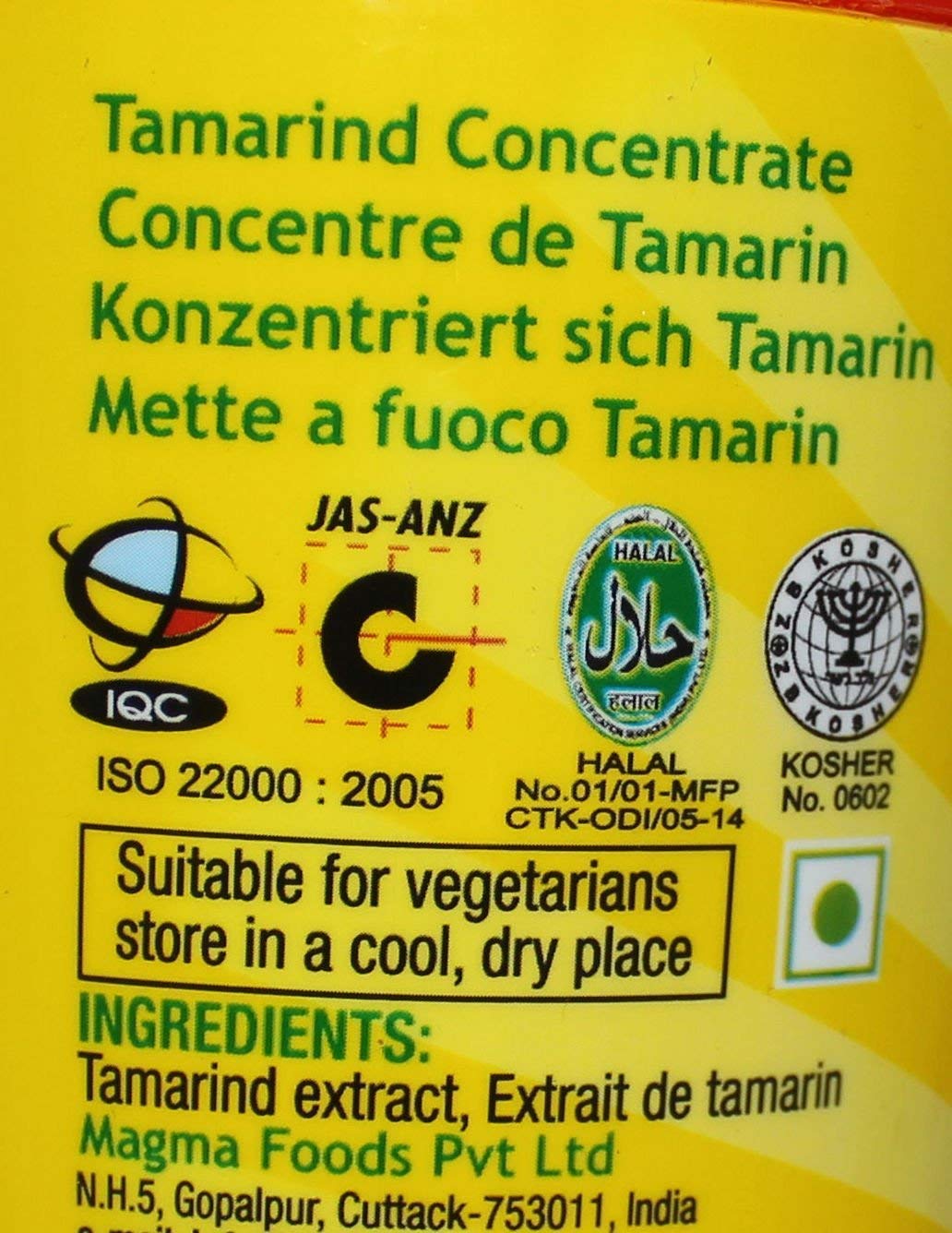 Tamicon Tamarind Concentrate | Sweet & Sour Tamarind Paste | Authentic South Indian Style Flavor | Perfect For Curries, Sauces,
