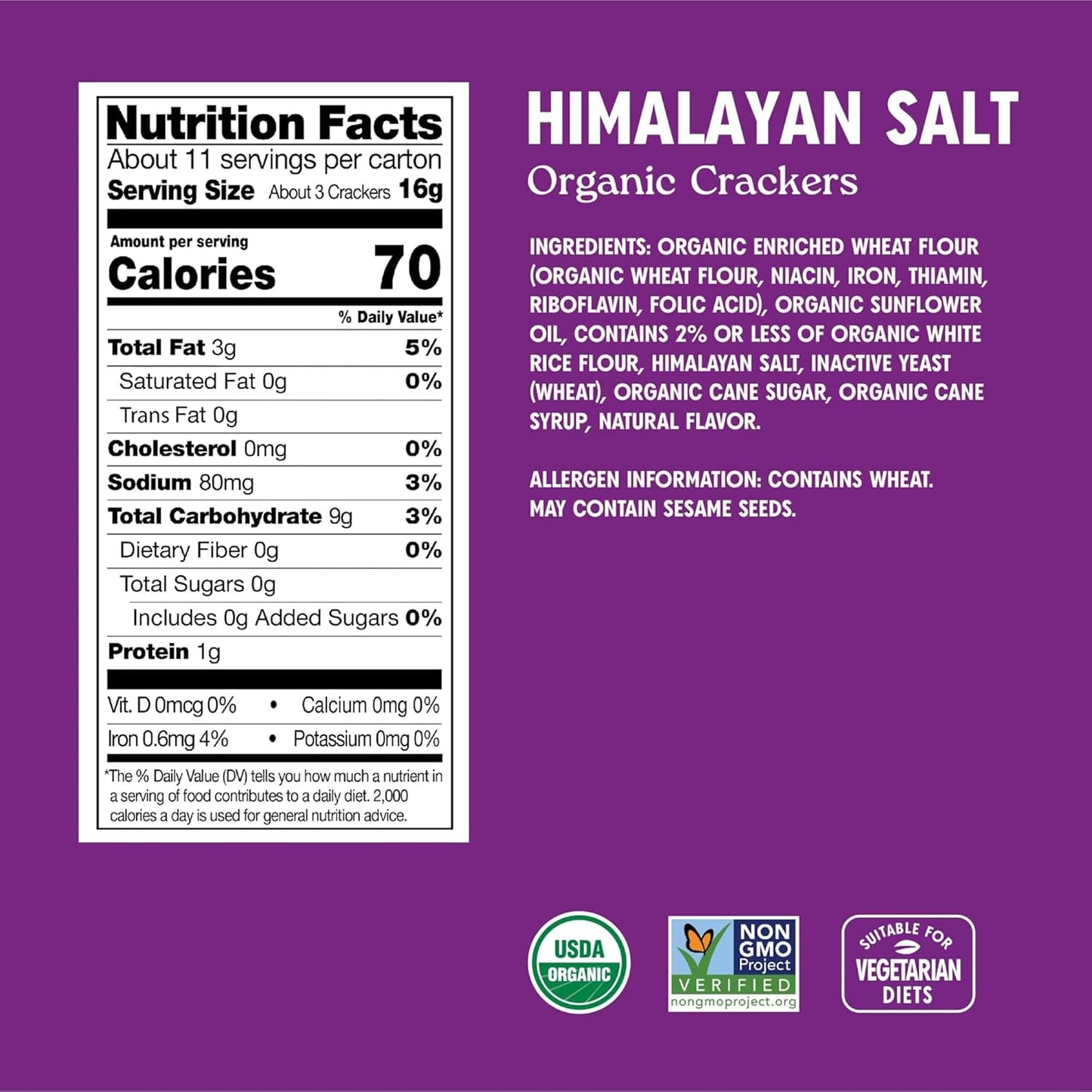Miltons Organic  ers Variety Bundle - Multi-Grain, Olive Oil & Sea Salt, Himalayan, Salt & Pepper - 6 Oz, Pack of 4