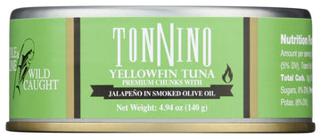 Tonnino Smoked Jalapeno Yellowfin Tuna - 4.94 Ounce, Pack of 1, Model 0813958010416