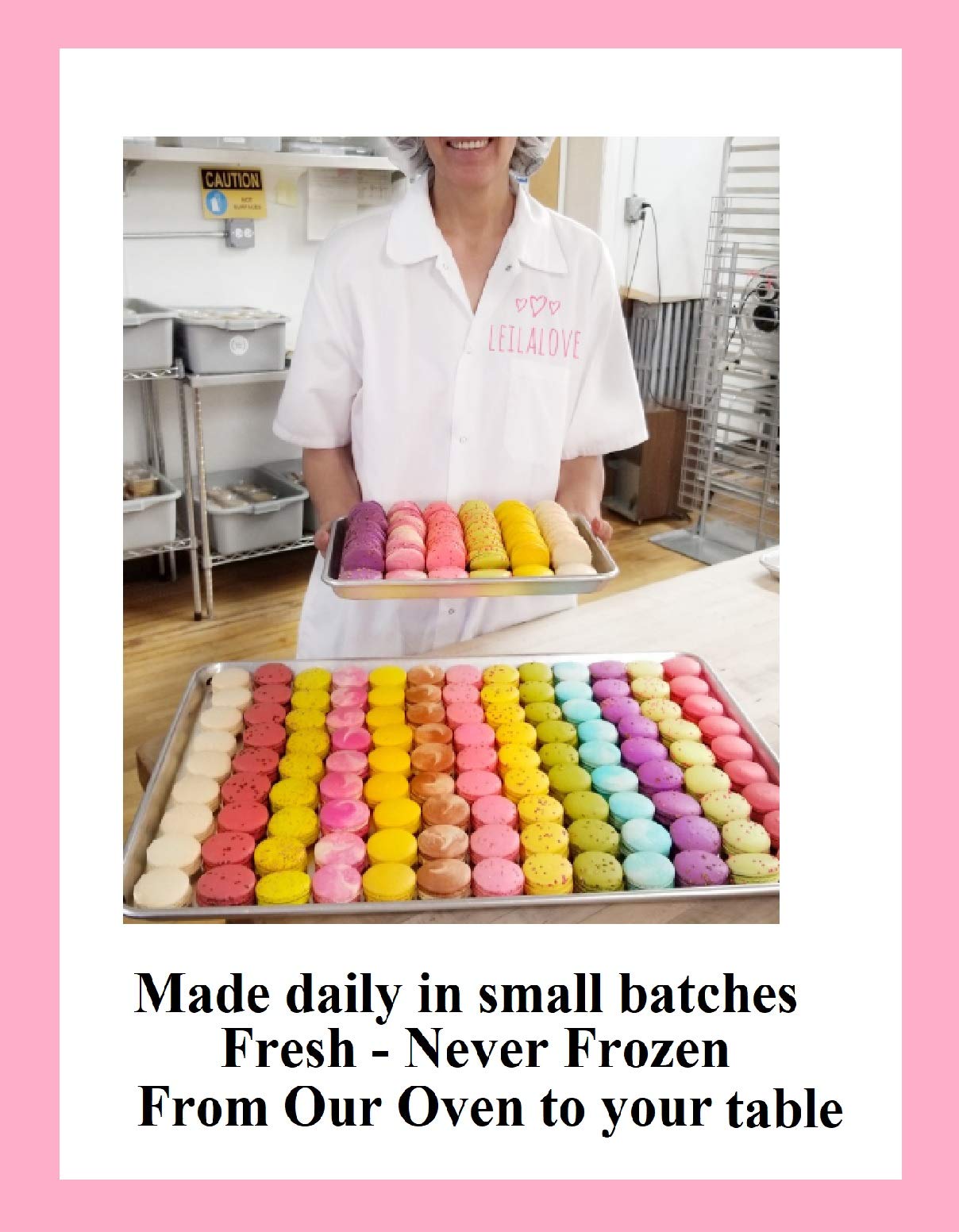 Leilalove Macarons Amour 21 Gourmet Macarons - Macarons Wrapped Individually Box May Vary In Style