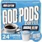 GOD PODS COFFEE High Caffeine  Medium Roast K Cups  Original Blend  Focus and Energy  Single Serve Coffee Pods  24 Count