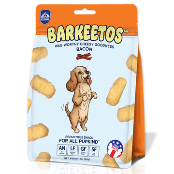 Barkeetos Bacon | Made With Real Himalayan Cheese And Bacon | Protein Rich - Lactose Free - Gluten Free - Grain Free | Usa Made