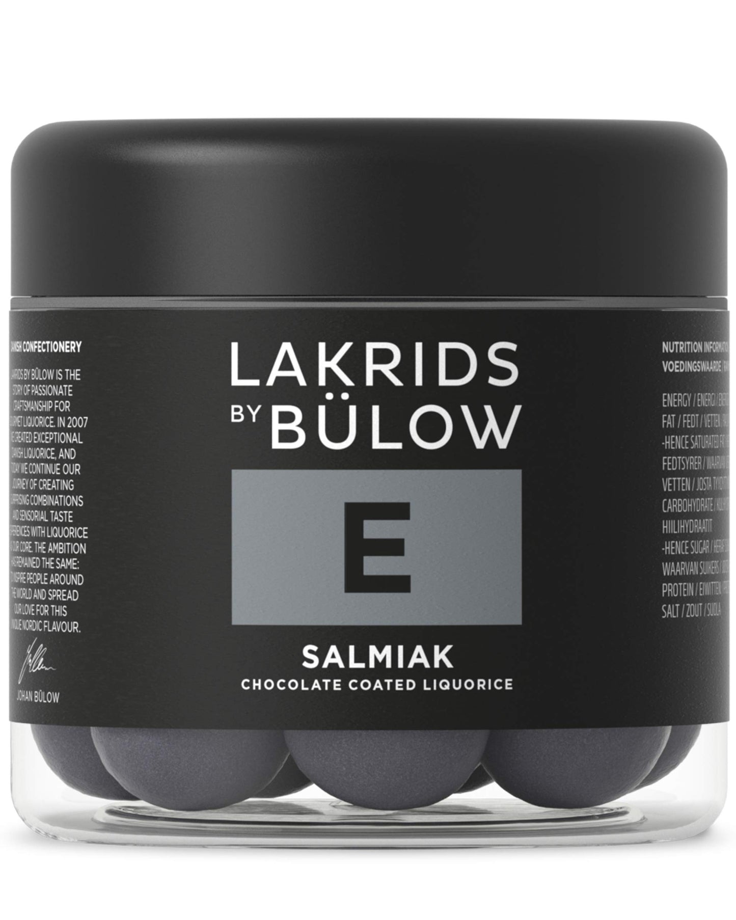 Lakrids By Blow - E - Slamiak - 4.4 Oz - Chocolate Coated Gourmet Licorice - Authentic Scandinavian Candy Produced In Denmark
