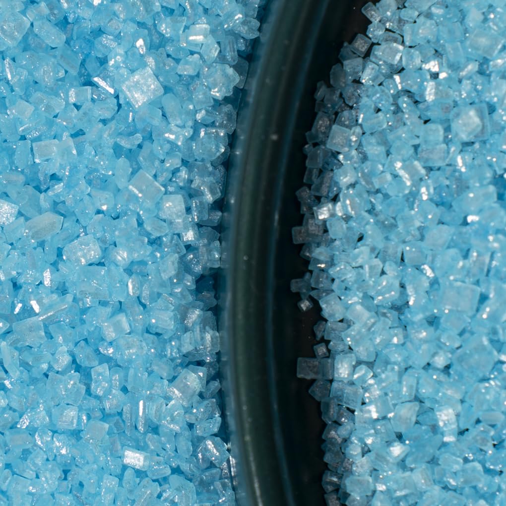 NIPEOR Light Blue Sanding Sugar Sprinkles for Cakes, Cupcakes, Cookies - Edible Sugar Crystals for Decorating
