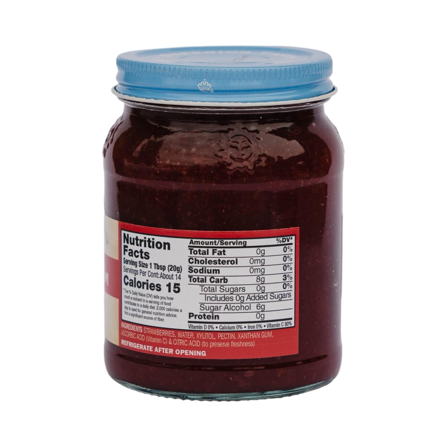 Natures Hollow Strawberry Jam, Sugar Free, Low Cal, Vegan, Gluten Free, 10oz