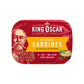 King Oscar Sardines in Dijon Mustard, Wild Caught, 3.75 Ounce Cans, Pack of 12