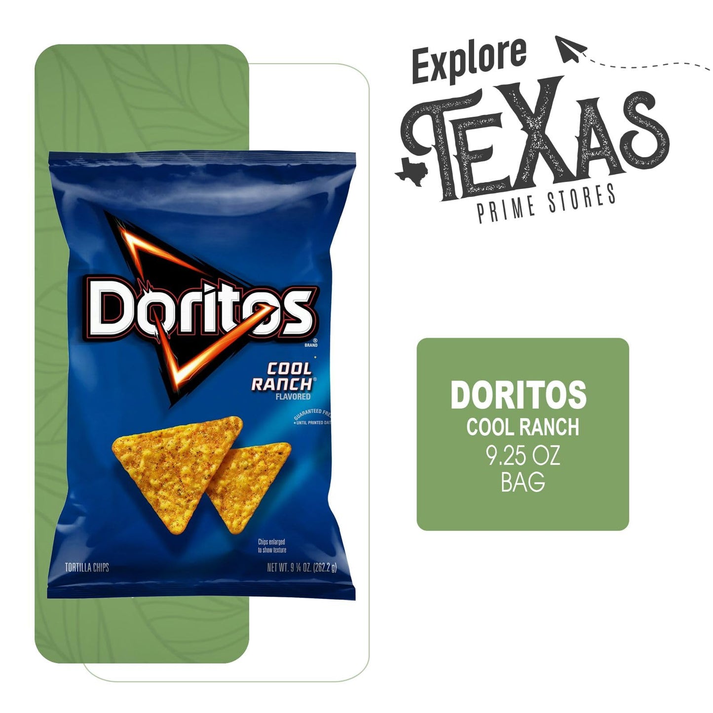 Doritos 6-Pack Of Cool Ranch Flavored Tortilla Snack Chips 9.25 Oz Bag + 1 Freebie By Lavinia Essentials Brand