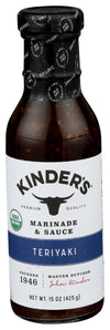 Kinders Organic Teriyaki Marinade & Sauce, 15 Oz