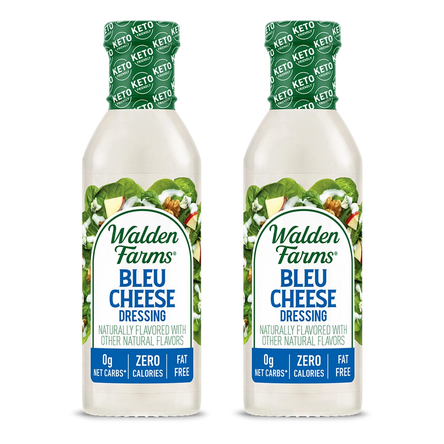 Walden Farms Bleu Cheese Dressing, Calorie-Free, Gluten-Free, Low Carb, Sugar-Free, (12 Fl Oz Pack of 2)
