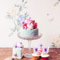 Cyodoos 30Pcs Purple Mixed Size Lively 3D Waterproof Butterfly Cupcake Topper For Girls Women'S Happy Birthday Wedding Party Cak