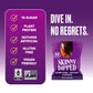 SkinnyDipped Super Dark Chocolate + Sea Salt Almonds, Vegan, Healthy Snack, Plant Protein, Gluten Free, 0.46 oz Mini Bags, Pack