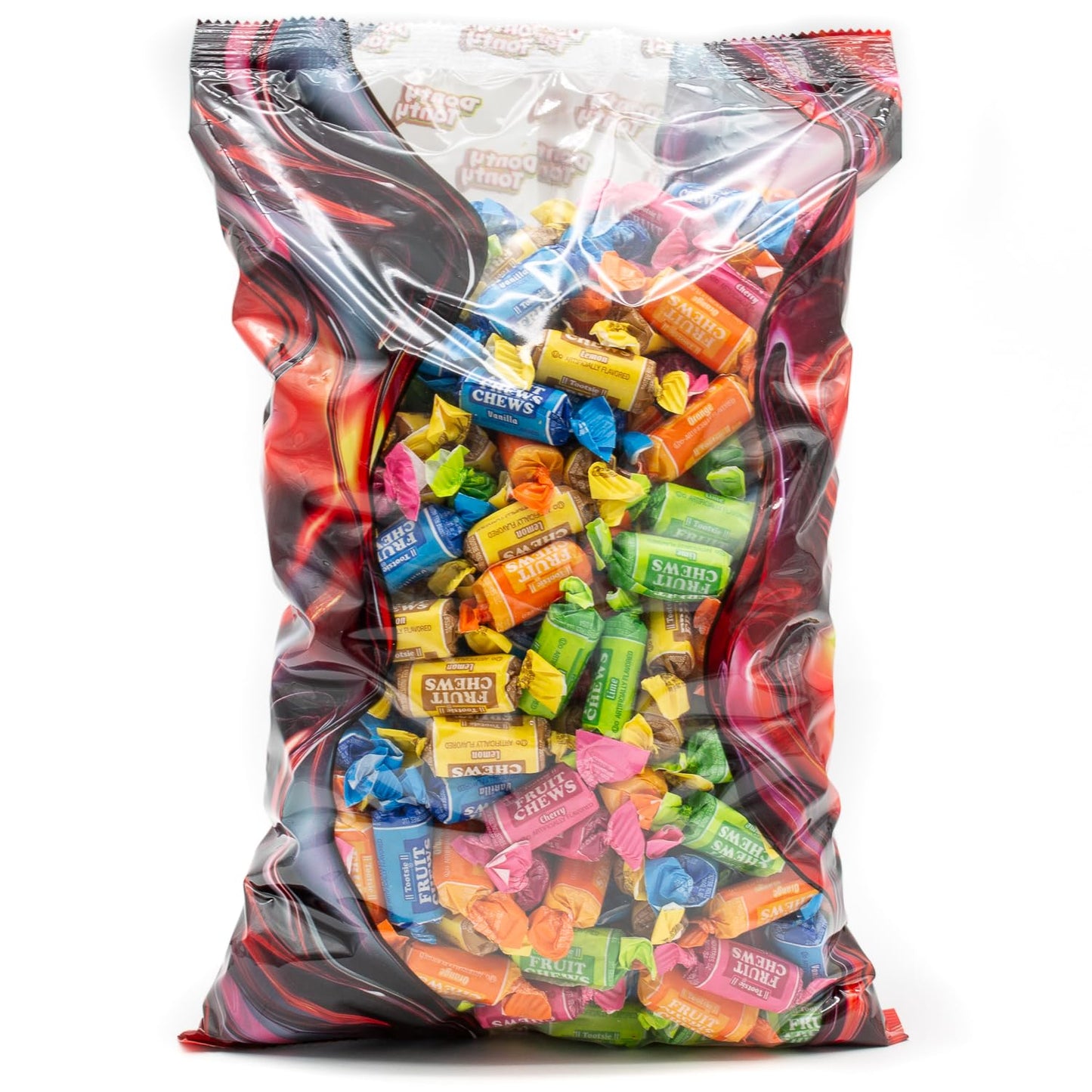 FRUIT CHEWS Candy 5 lb - Bulk Bag  Fruity Flavored  Assorted Flavors  Gluten & Peanut Free  Individually Wrapped