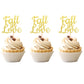 24 Pcs Fall In Love Cupcake Toppers Glitter Bridal Shower Cupcake Picks Wedding Engagement Anniversary Birthday Party Cake Decor