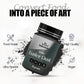 Bakeebake Luster Dust Edible 15G - Edible Glitter For Drinks & Desserts - Gluten Free Edible Black Dust For Cake Decorating - Ta
