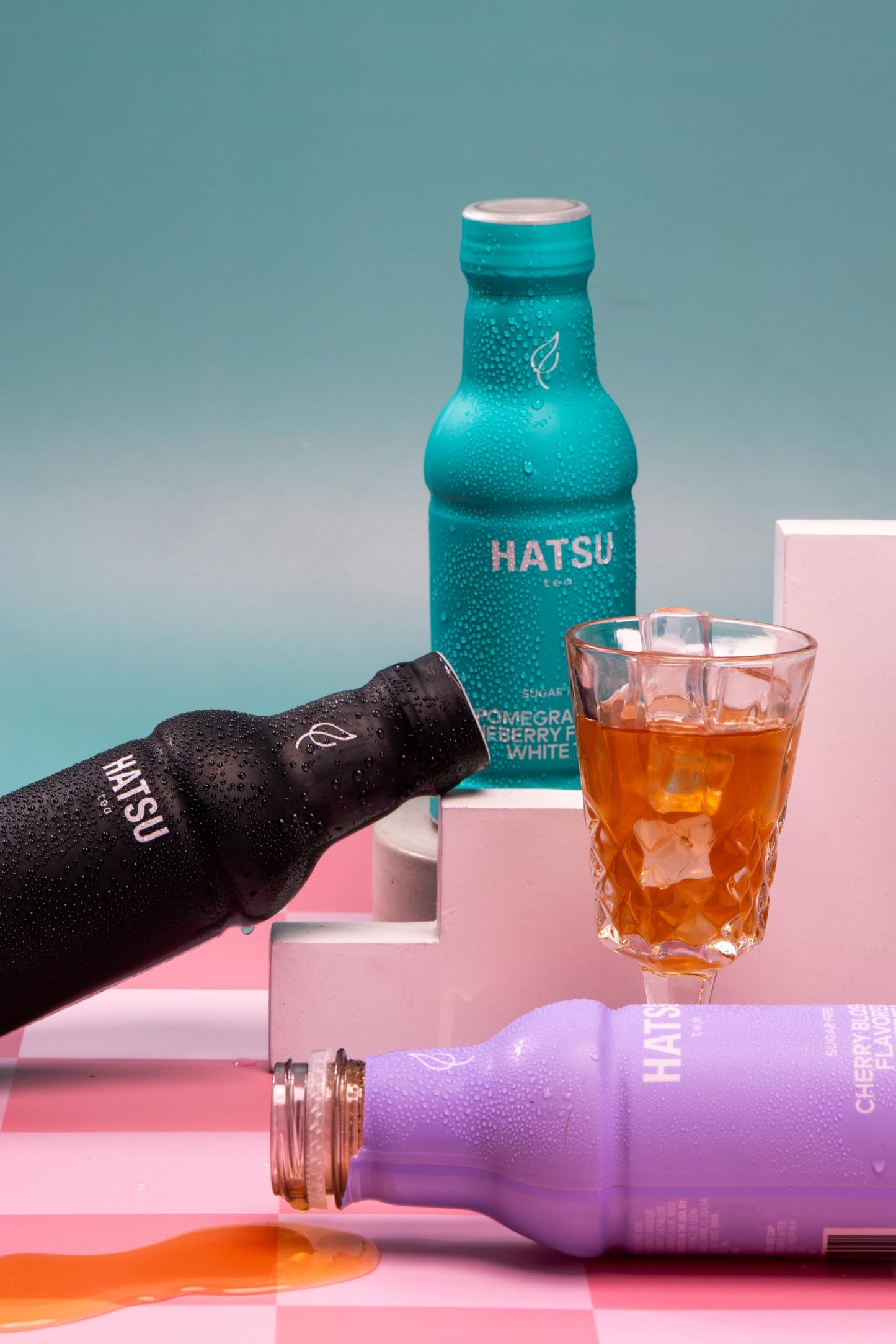 Hatsu Black Tea Lemonade Flavor Iced Tea, 16.9 fl oz Bottles, Pack of 12