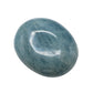 Aquamarine Palm Stone - Massage Worry Stone For Natural Body Chakra Balancing, Reiki Healing And Crystal Grid