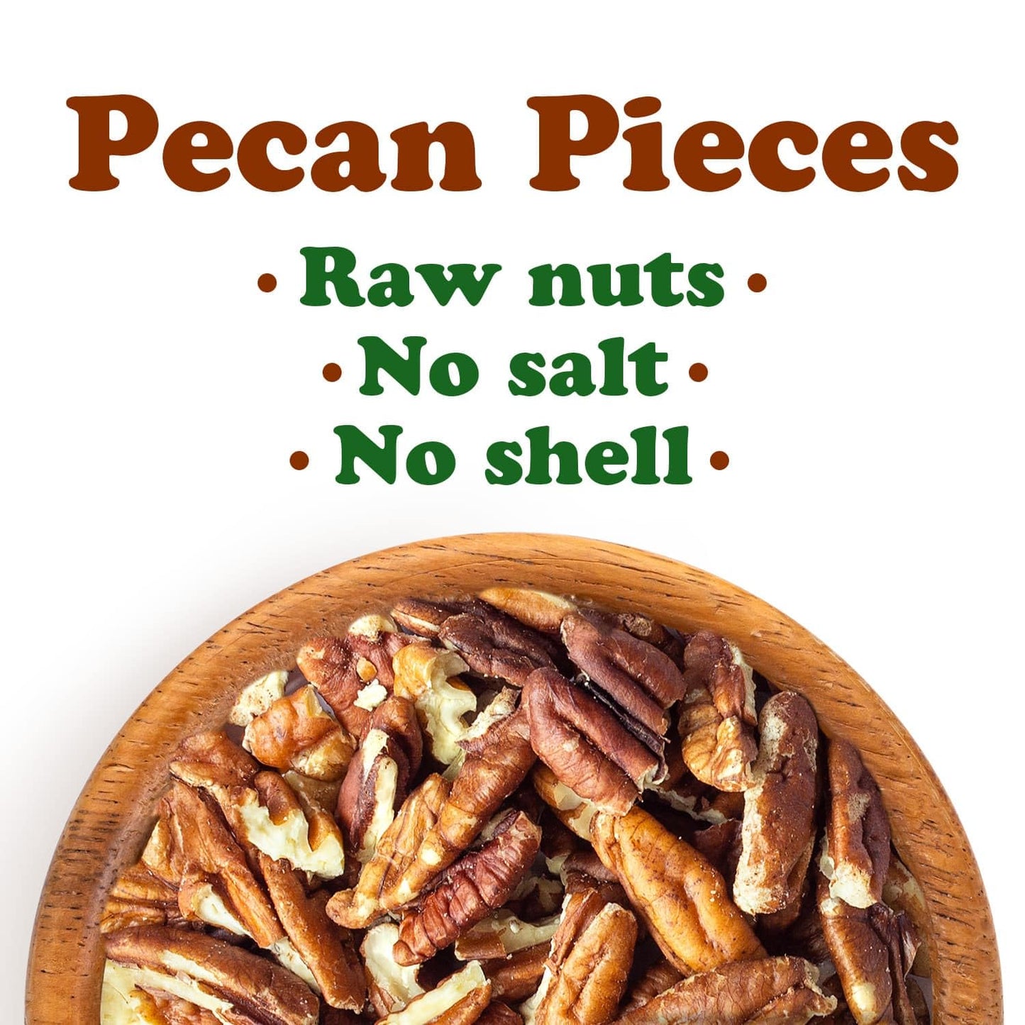Food To Live Pecan Pieces, 15 Pounds - Chopped Raw Pecan Nuts, Unsalted, Unroasted, Shelled, Kosher, Vegan, Sirtfood, Bulk. Good