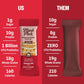Munk Pack Probiotic Protein Breakfast Bars - 10g Plant Protein  1g Sugar  6g Fiber - For mature-themeds & Kids  Low Sugar Snack  Gluten-Free  Diabetic-Friendly  Non-GMO  Cinnamon Roll - 12 Pack