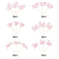 YCTHUNFISH Bridal Shower Cupcake Toppers, 36 Pack Glitter Diamond Ring Picks, Light Pink, Bamboo Decorations for Engagement and Bachelorette Party