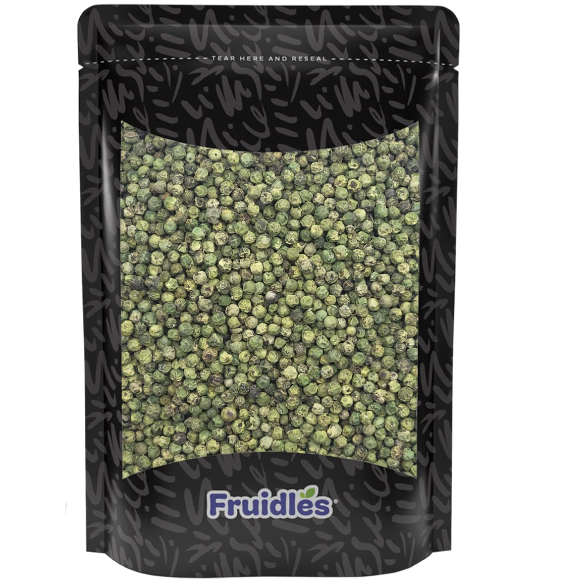 Fruidles Green Peppercorn, Non-GMO, Unripe Black Peppercorn With A Mild Flavor And Soft Texture, 4oz