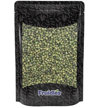 Fruidles Green Peppercorn, Non-GMO, Unripe Black Peppercorn With A Mild Flavor And Soft Texture, 4oz