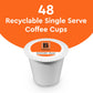 BIGGBY Medium Roast Coffee, 48 Count Single Serve Pods, 1 Pack