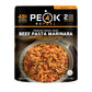 Peak Refuel Beef Pasta Marinara | 49g Protein | 1040 Calories | 100% Real Meat | enhanced Freeze Dried Backpacking & Camping Food | 2 Servings | Ideal MRE Survival Meal (2 Serving Pouch)