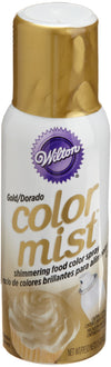 Wilton Color Mist, Shimmering Food Color Spray, For Decorating Cakes, Cookies, Cupcakes Or Any Food For A Dazzling Effect, Gold,