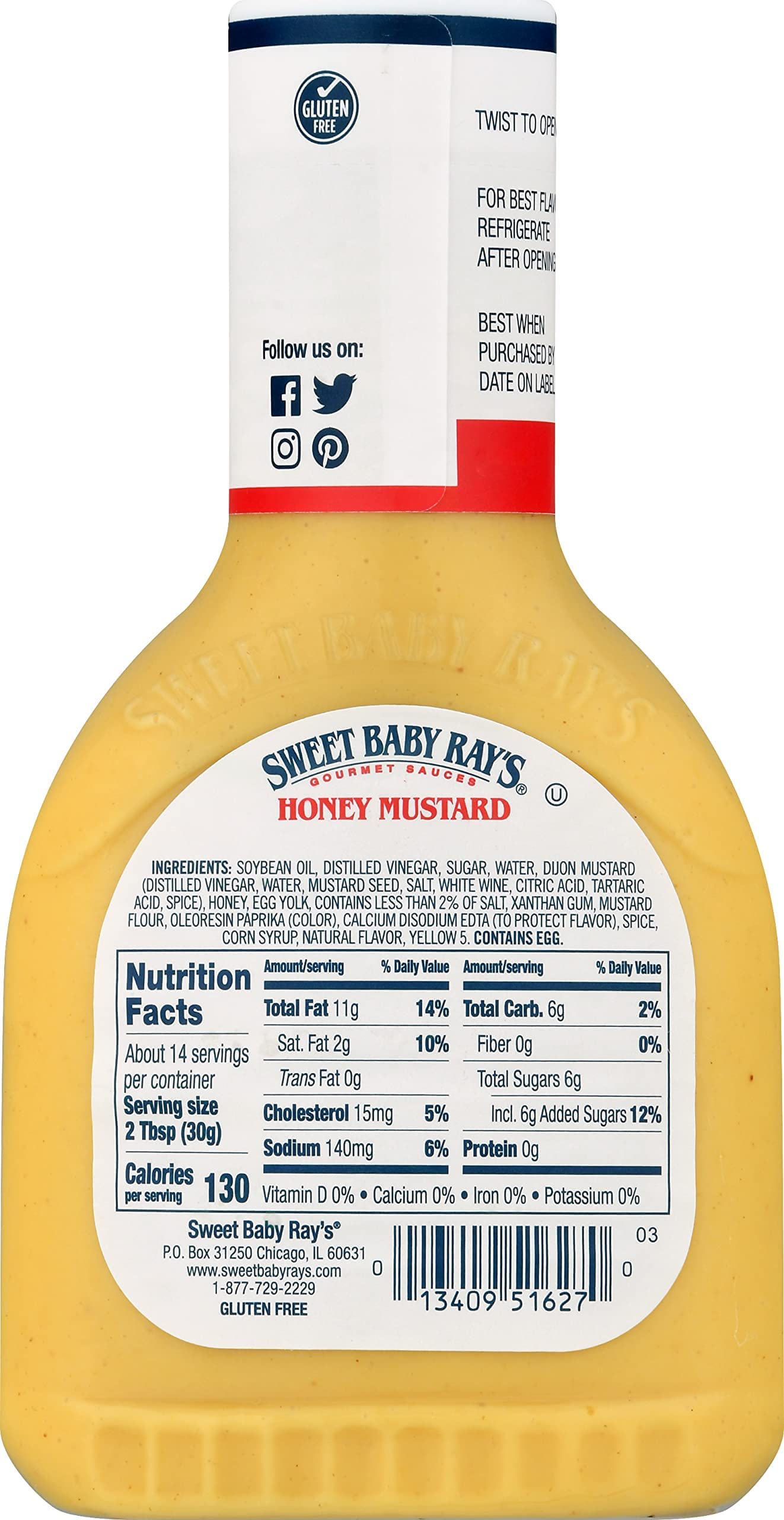 Sweet Baby Ray'S Honey Mustard Dipping Sauce, 14 Oz (Pack Of 3)