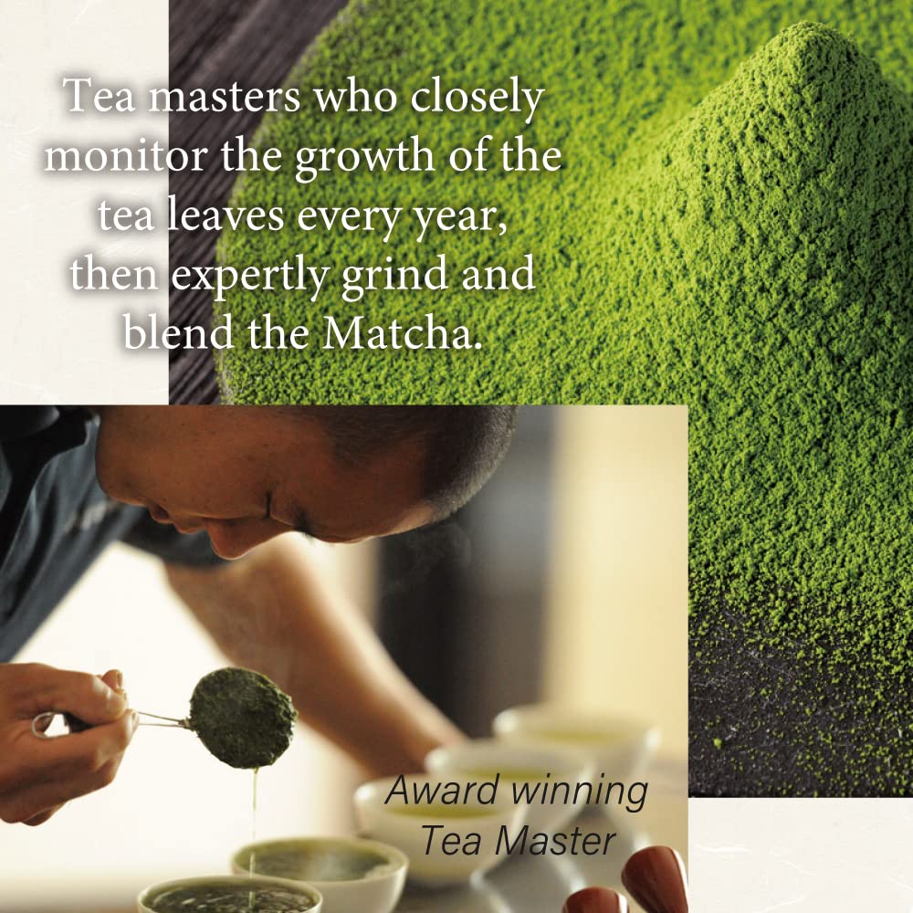 Ceremonial Matcha Green Tea Powder Kimikura Japan-wide Blend [30g/1oz tin] from JAPAN | Japanese Tea KIMIKURA