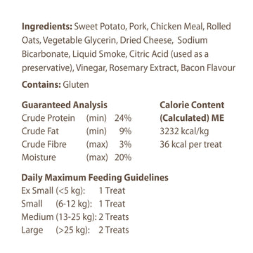 Caledon Farms Protein Cookies, Bacon & Cheese, 9.5oz/270g, Brown, Model PC-BC224