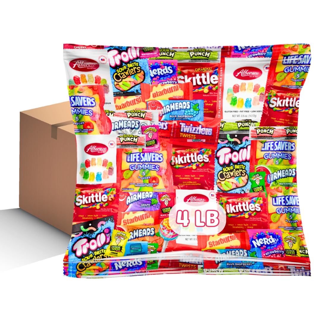 Assorted Candy Variety Pack - Individually Wrapped Party Candy Assortment - Candy For Every Occasion! (64 Ounces)