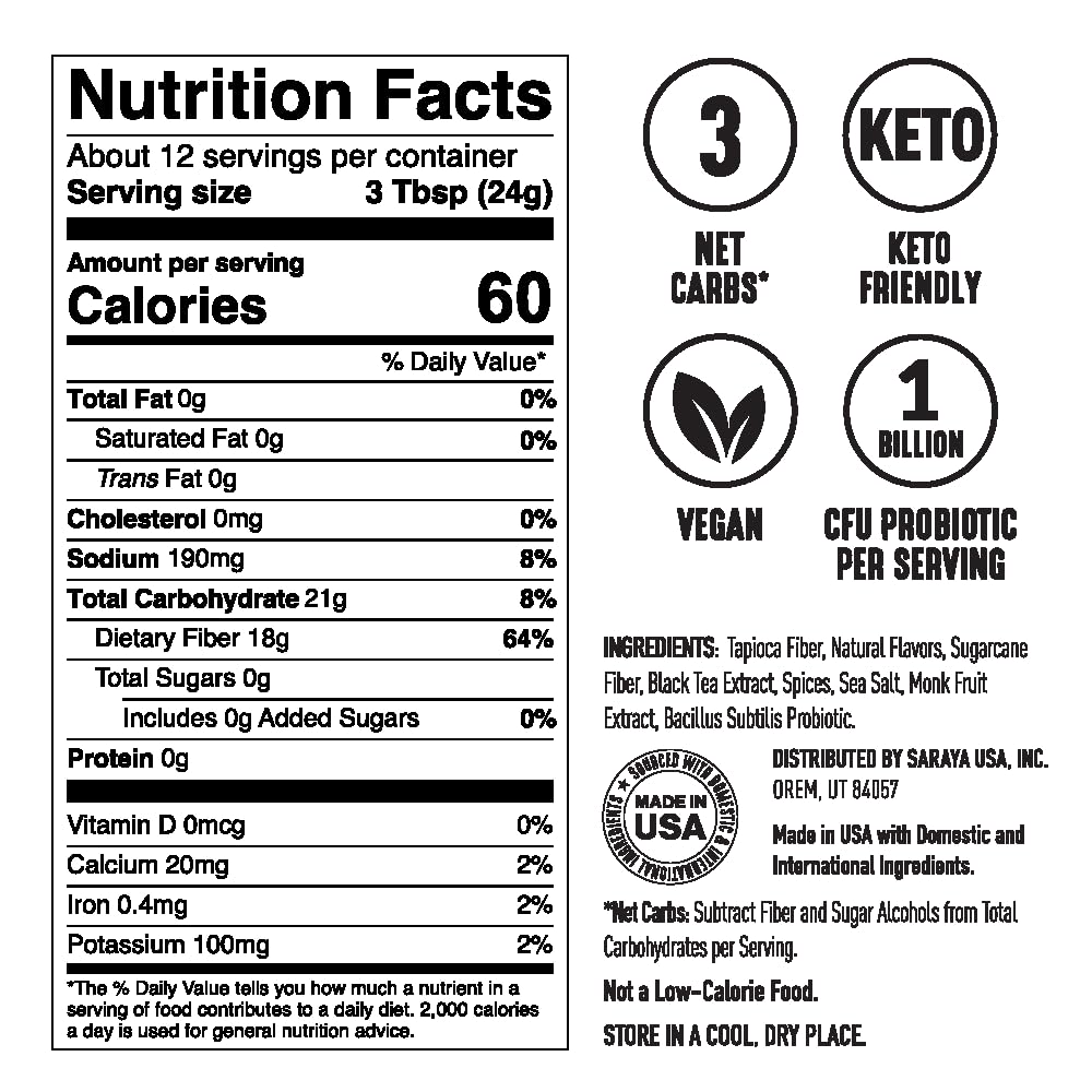 Lakanto Sugar Free Chai Latte Drink Mix - Monk Fruit Sweetened, Cold Or Hot Chai Tea, Vegan, Probiotics, Rich Flavor, Chai Spice