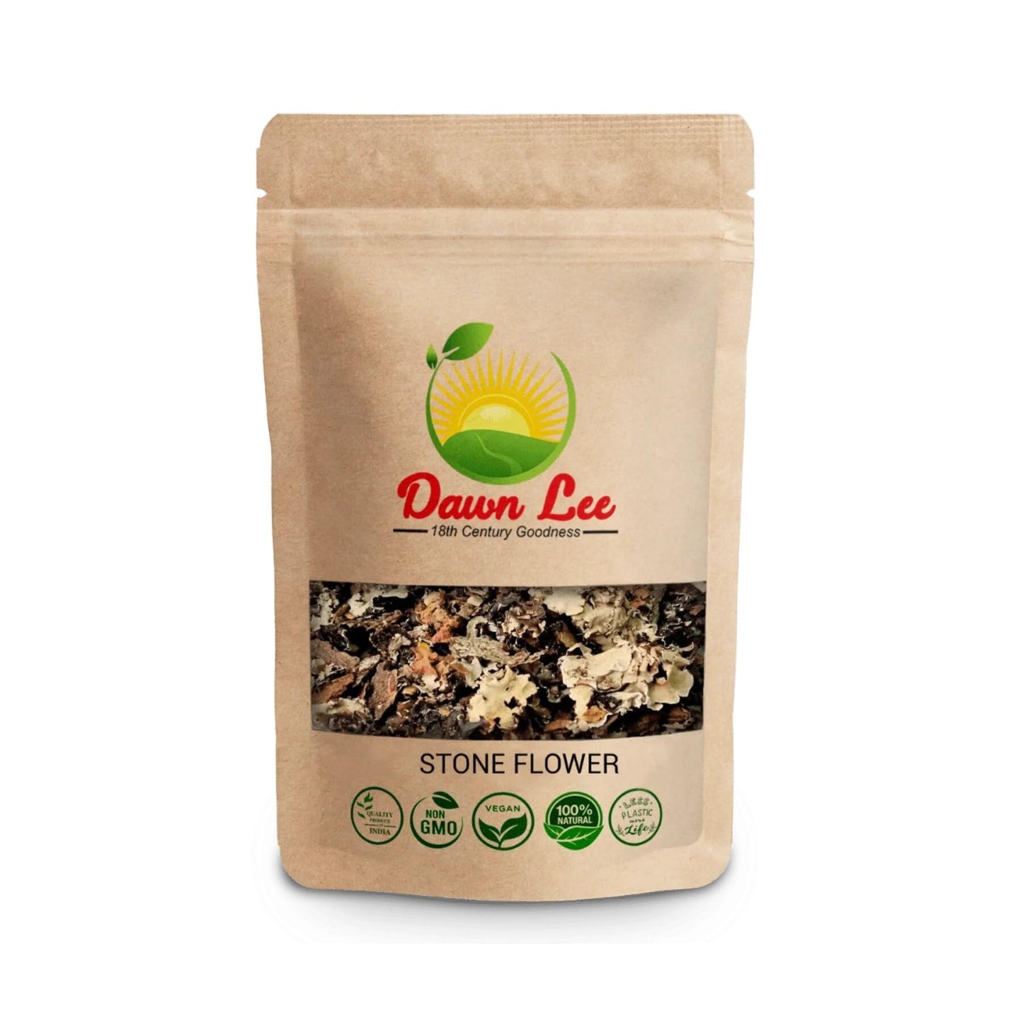 Dawn Lee Stone Flower Spices 25G/.88Oz - Indian Stone Flower- Dagad Phool- Kalpasi- Pathar Phool- Chhabila- Kalpasi Spice- Permalia Perlata- Rock Flower Stone- Patthar Ke Phool- Indian Masala- Pure Fragrant Spice For Cooking