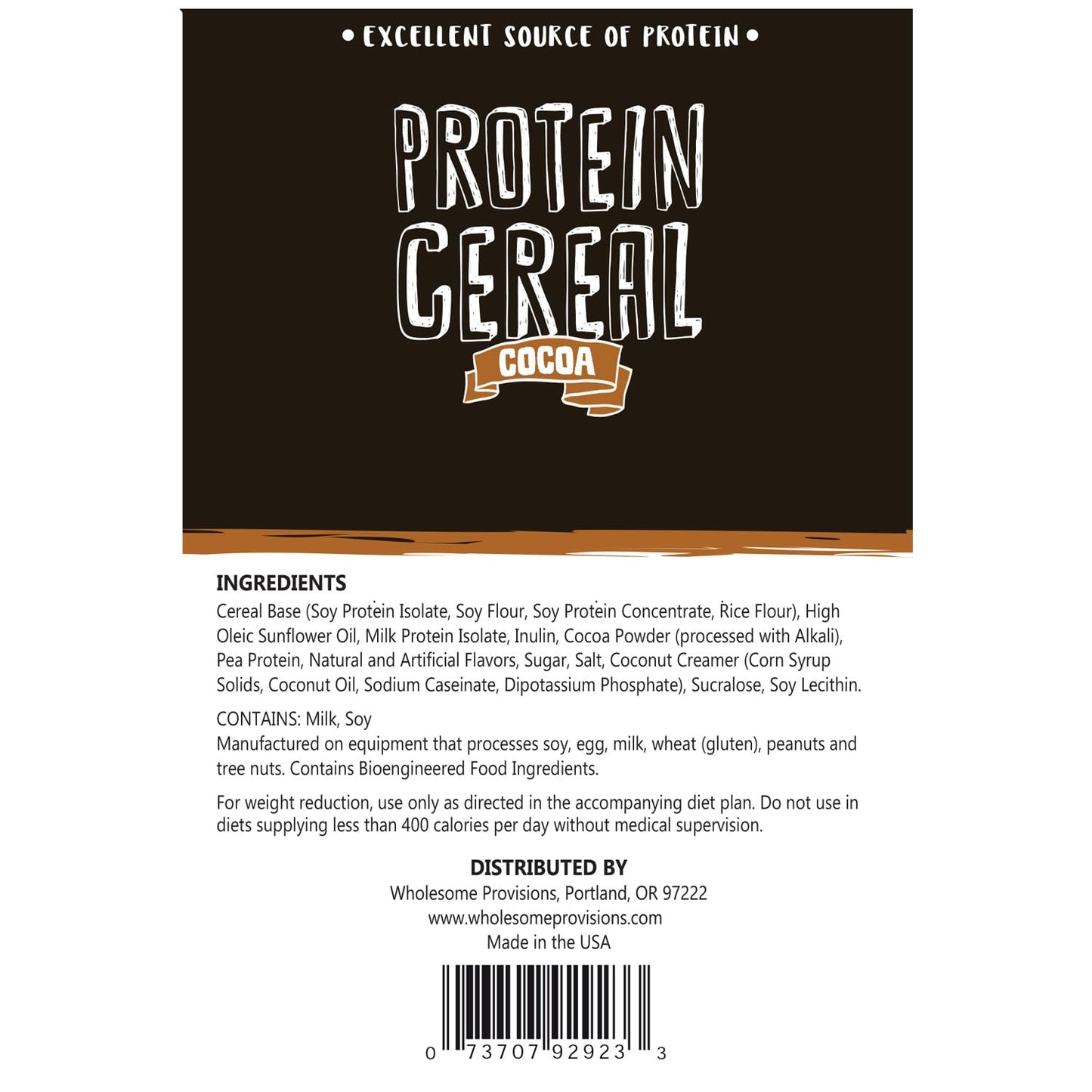 3 Pack Protein Cereal, Low Carb Cereal, High Protein Cereal, 15G Protein, 5G Net Carbs, High Performance Cereal, Macro-Controlle