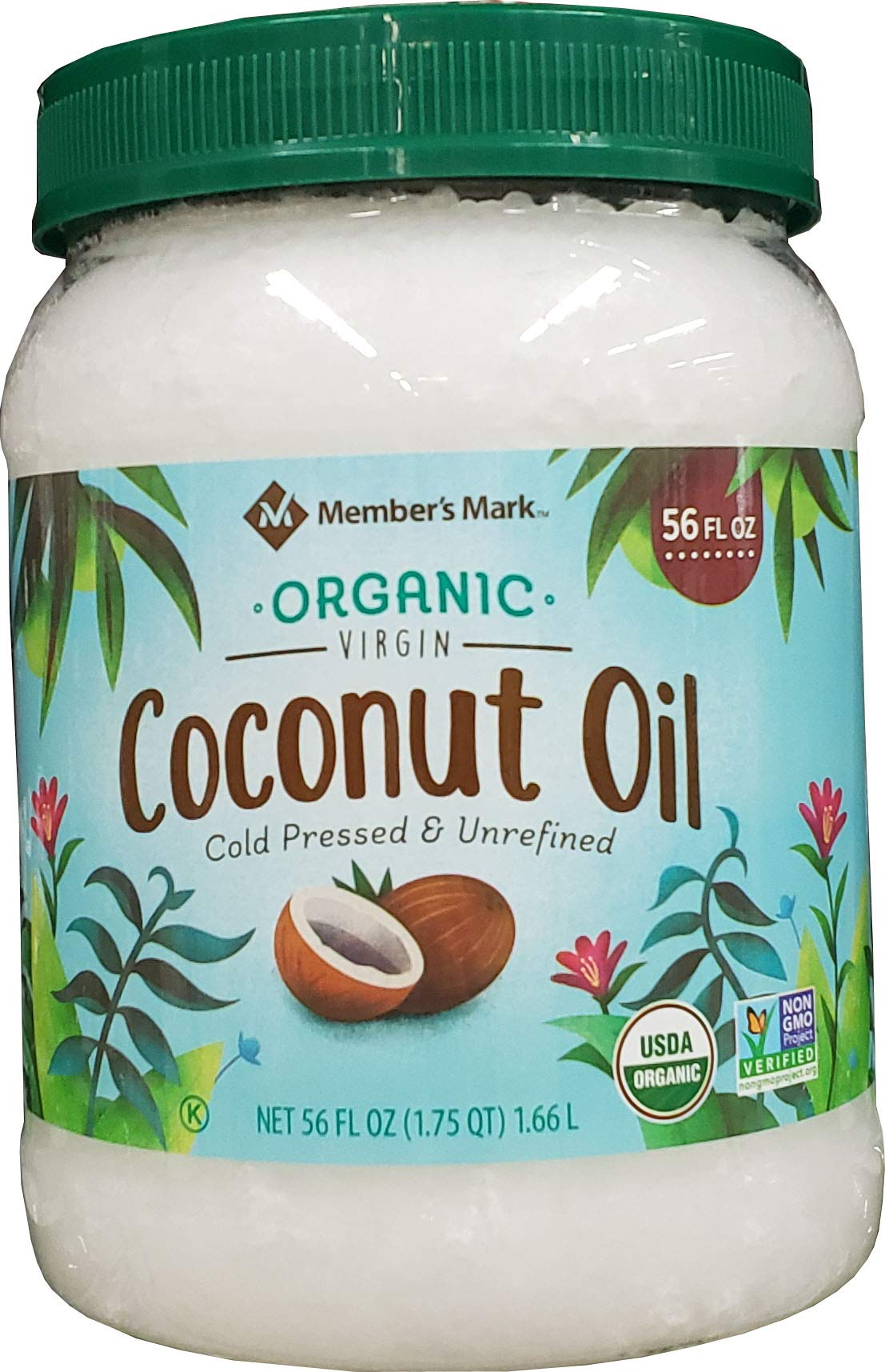 Member'S Mark Member'S Mark Organic Coconut Oil 56 Fl Oz, 56 Fl. Oz.