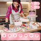 Food Coloring Cake Decorating Set - 16 Vibrant Color Food Grade Food Dye Liquid Edible Tasteless Concentrated Neon Icing Colors