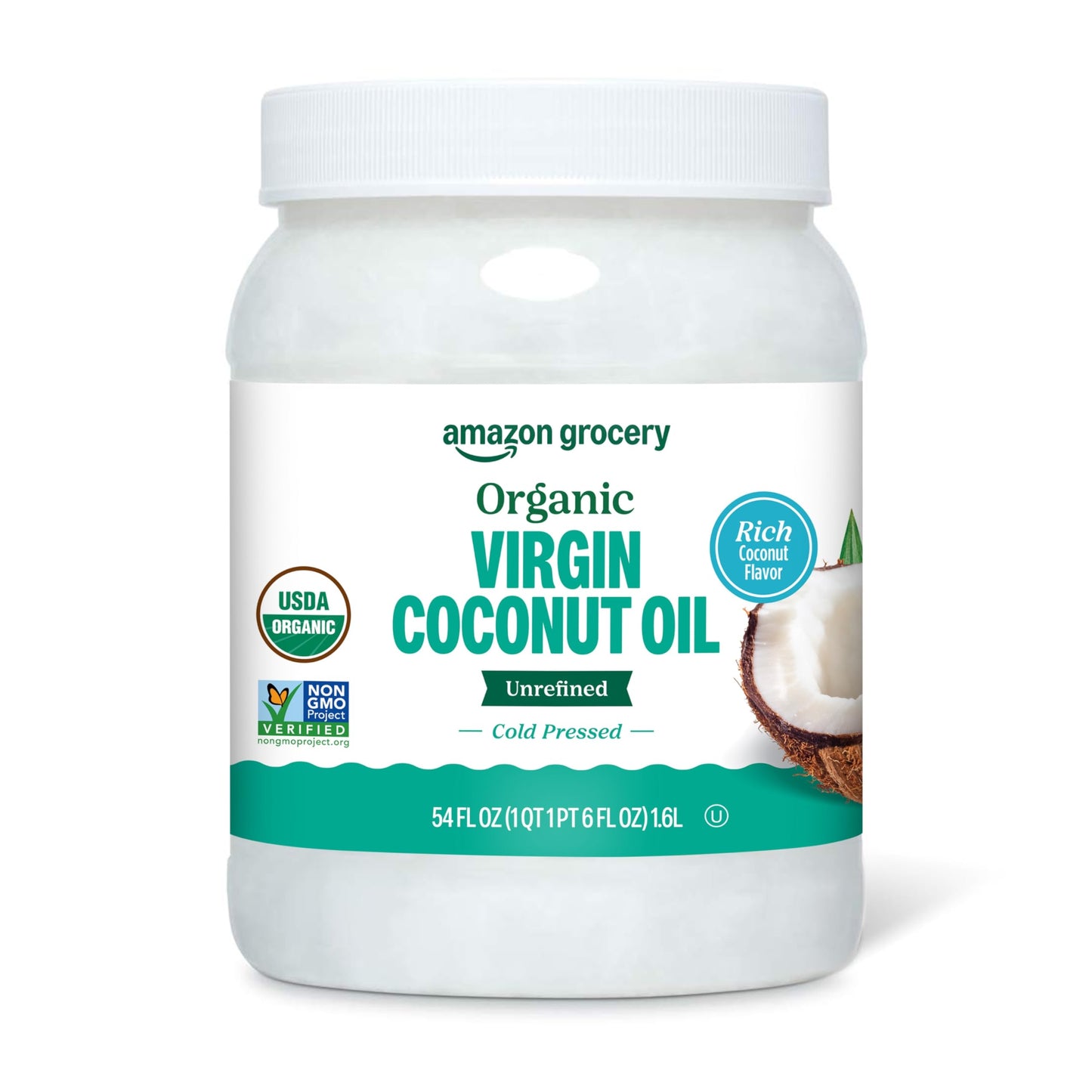 large online retailer Grocery  Organic Virgin Coconut Oil  54 Fl Oz (Previously Happy Belly  Packaging May Vary)